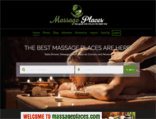 Tablet Screenshot of massageplaces.com